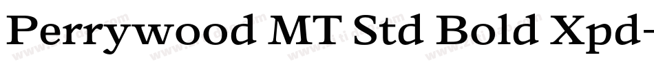 Perrywood MT Std Bold Xpd字体转换